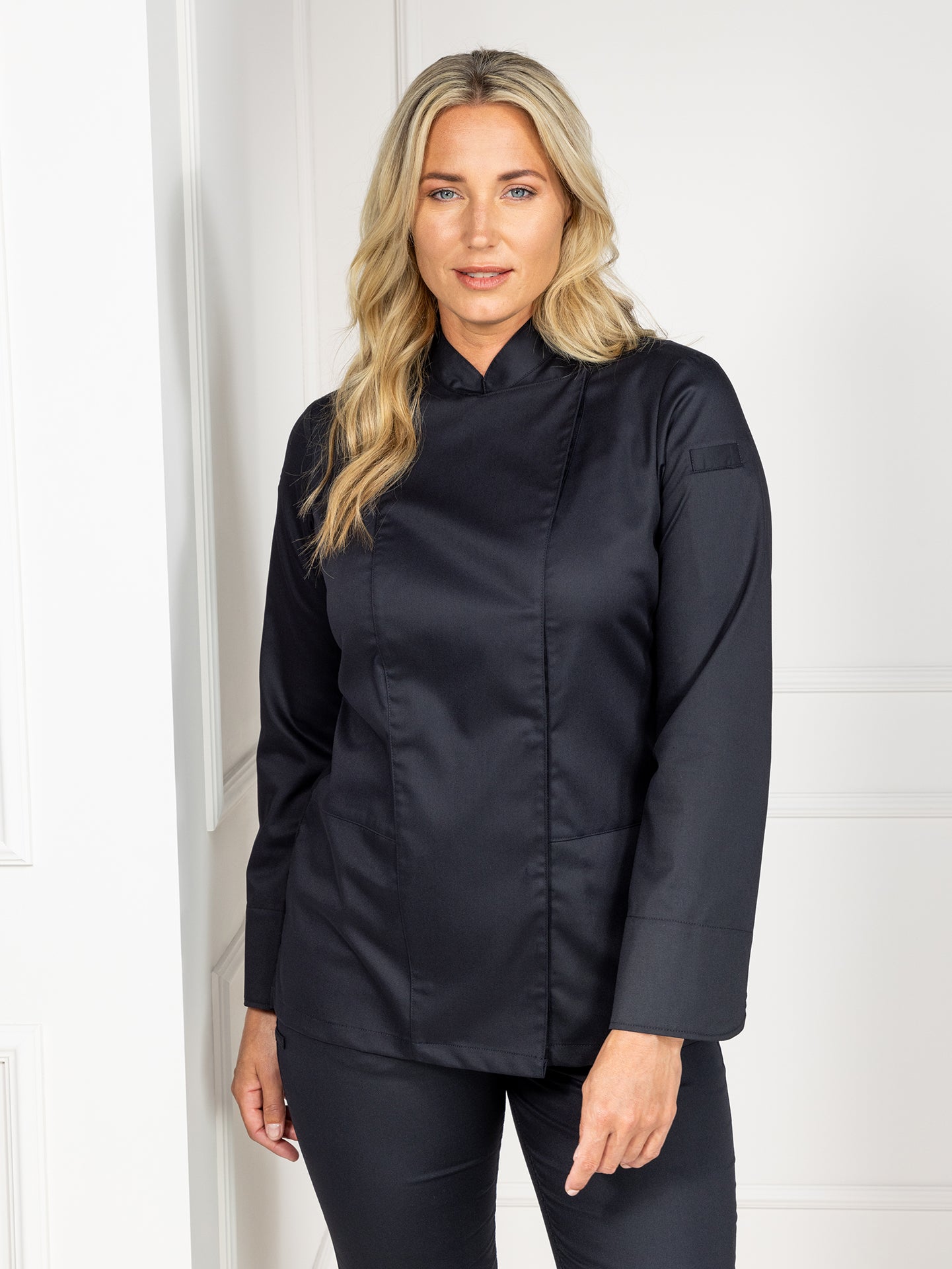 Chef Jacket Lynn Black by Le Nouveau Chef -  ChefsCotton