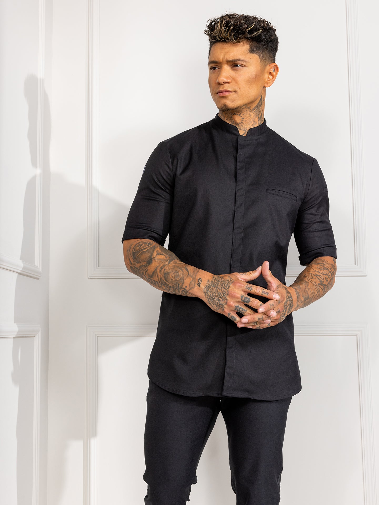 Chef Jacket Tygo Black by Le Nouveau Chef -  ChefsCotton