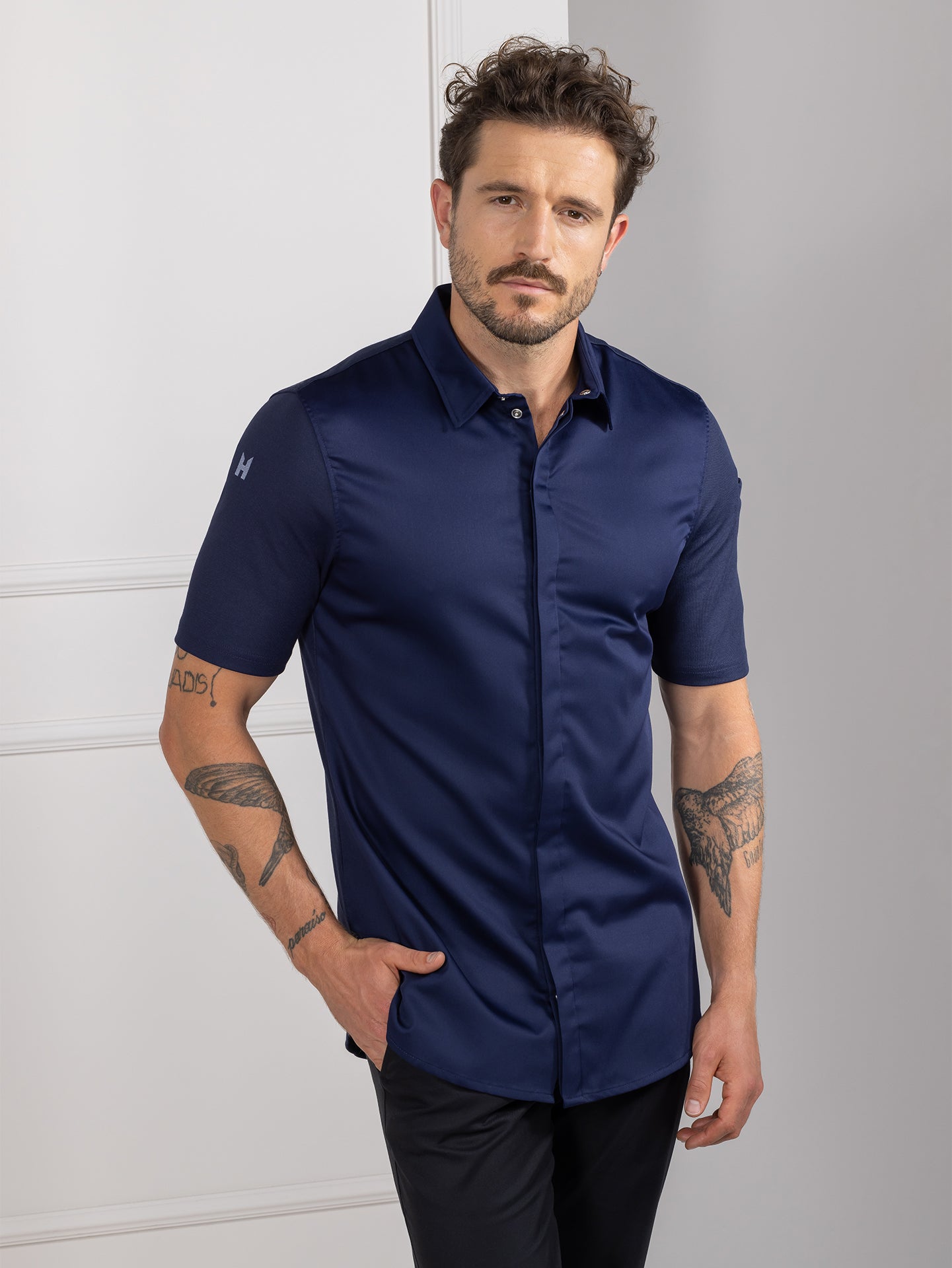 Chef Jacket Gilles Patriot Blue by Le Nouveau Chef -  ChefsCotton