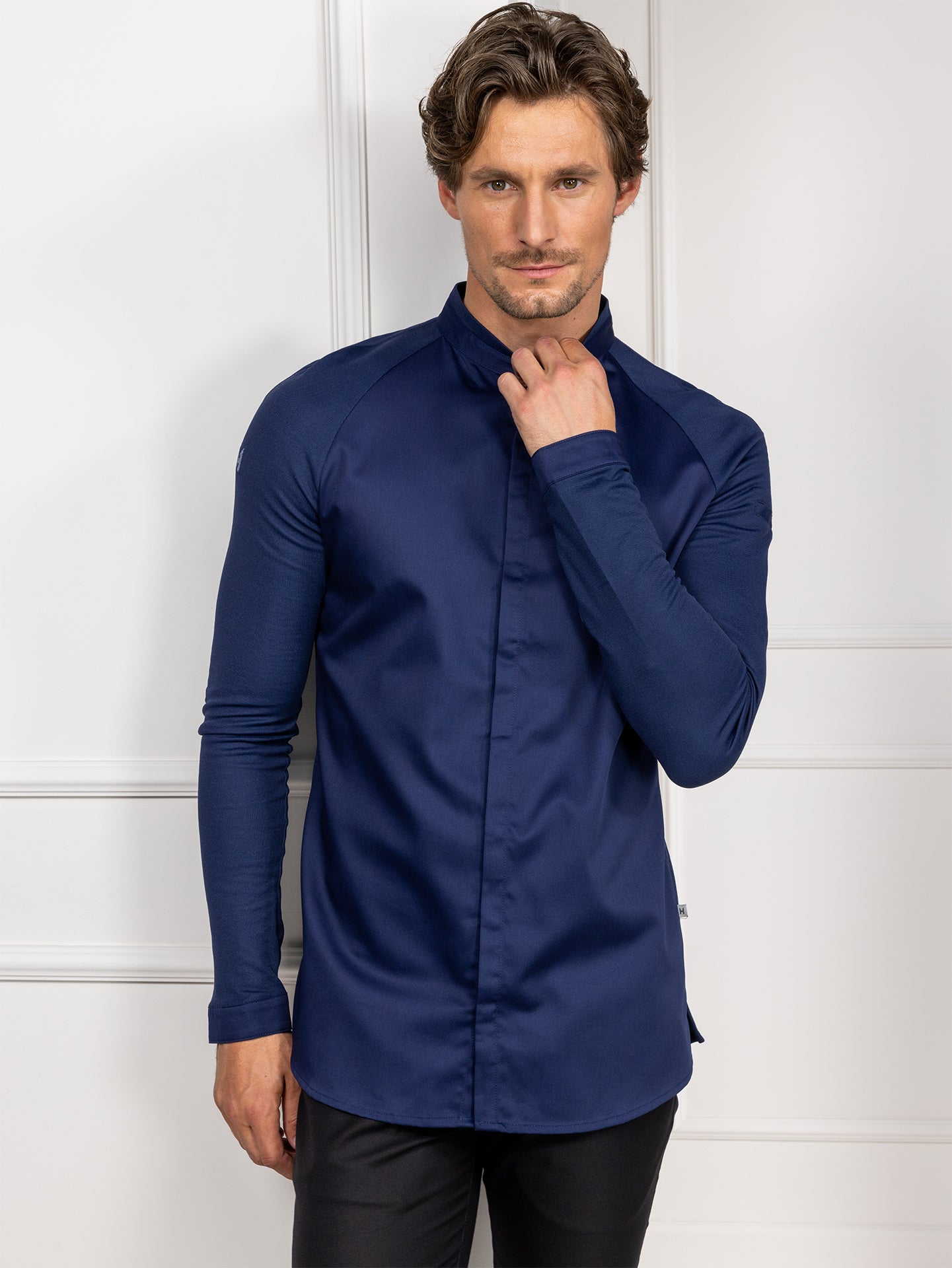 Chef Jacket Romain Patriot Blue by Le Nouveau Chef -  ChefsCotton