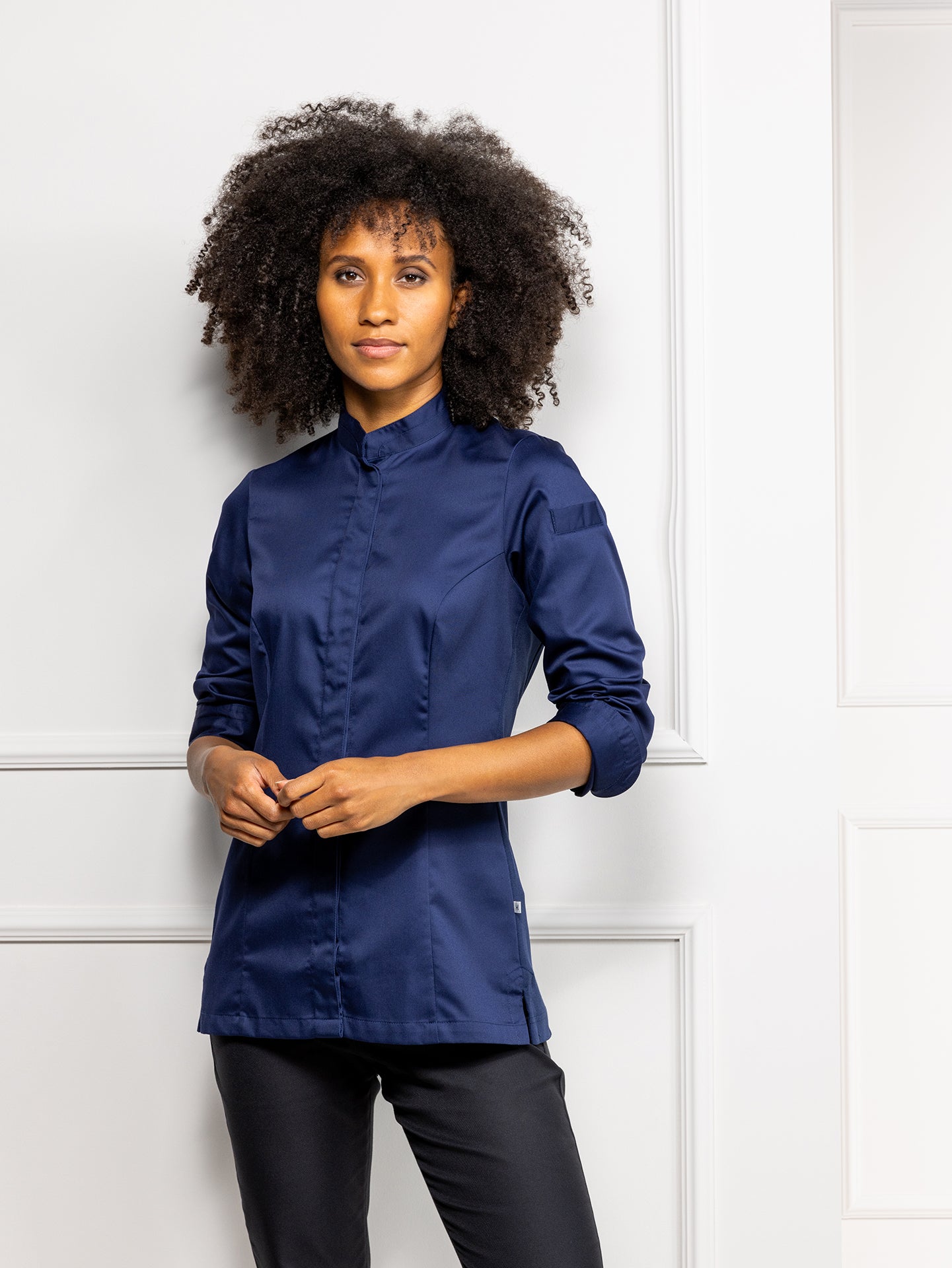 Chef Jacket Elise Patriot Blue by Le Nouveau Chef -  ChefsCotton