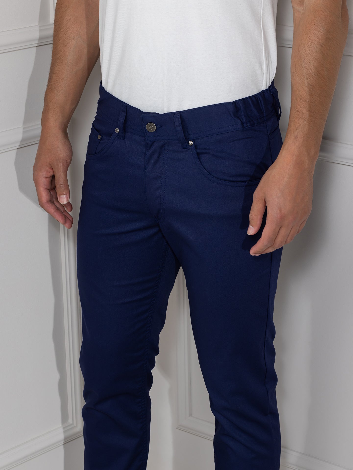 Pants Oregon Navy by Le Nouveau Chef -  ChefsCotton