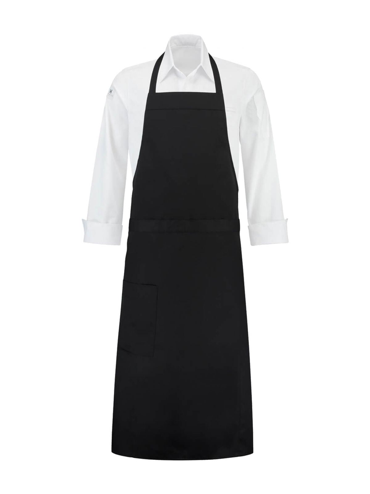 Bib Apron Atlanta Black by Le Nouveau Chef -  ChefsCotton