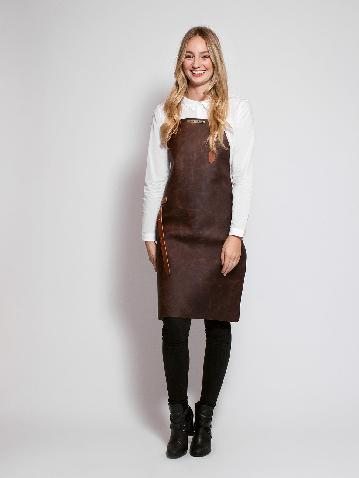 Leather Apron Basic Brown by Professional -  ChefsCotton