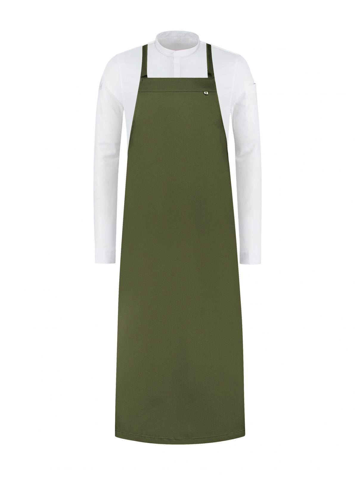 Bib Apron Denver Olive Green by Le Nouveau Chef -  ChefsCotton