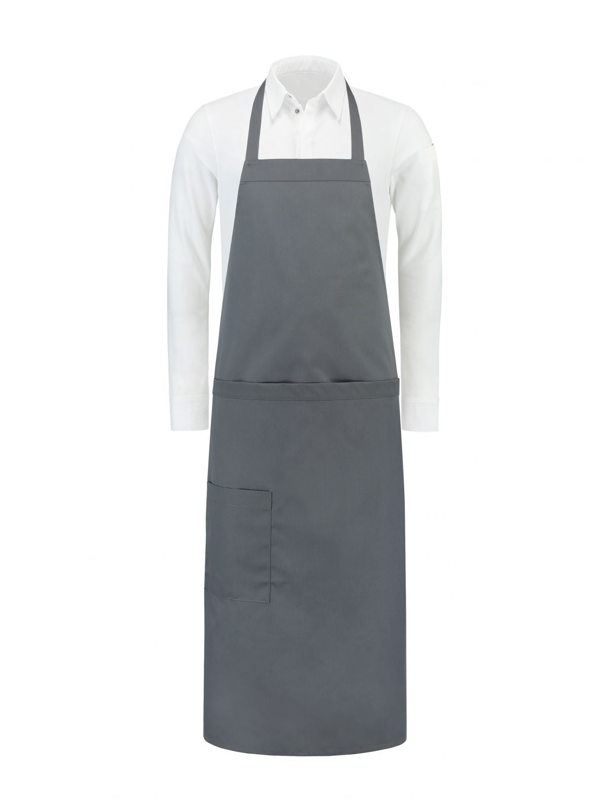 Bib Apron Phoenix Nimbus Grey by Le Nouveau Chef -  ChefsCotton