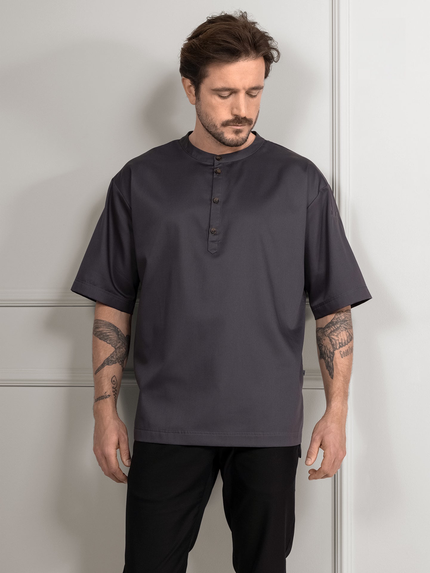 T-Shirt Gorgio Dark Grey by Le Nouveau Chef -  ChefsCotton